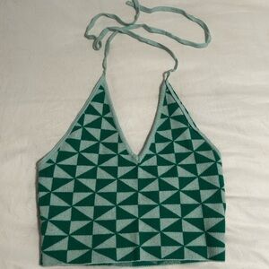 Knit halter top